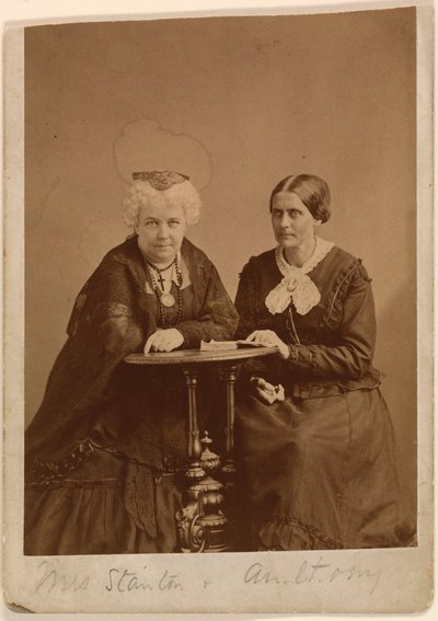 Elizabeth Cady Stanton e Susan B. Anthony da Napoleon Sarony